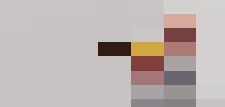 A personnel manager with gray hair in a suit holding a banana like a gun, with a surprised expression on his face, against a light grey background.