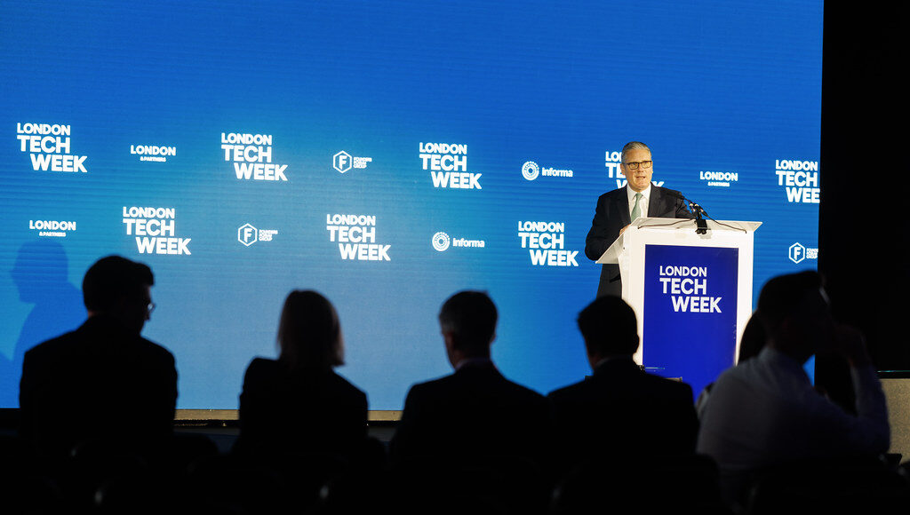 Keir Starmer-London Tech Week Prime Minister Keir Starmer speaks at London Tech Week on Monday.