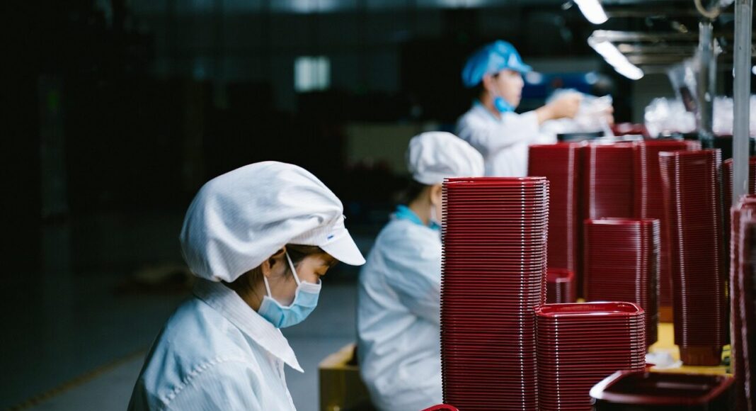 worker, woman, mask, face mask, medical mask, portrait, factory, factory worker, occupation, asian, asian woman, worker, factory, factory, factory, factory, factory, factory worker