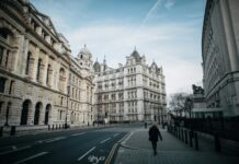 Reward gaps leave part-time and public sector staff ‘at disadvantage’ Government buildings at Whitehall in London.