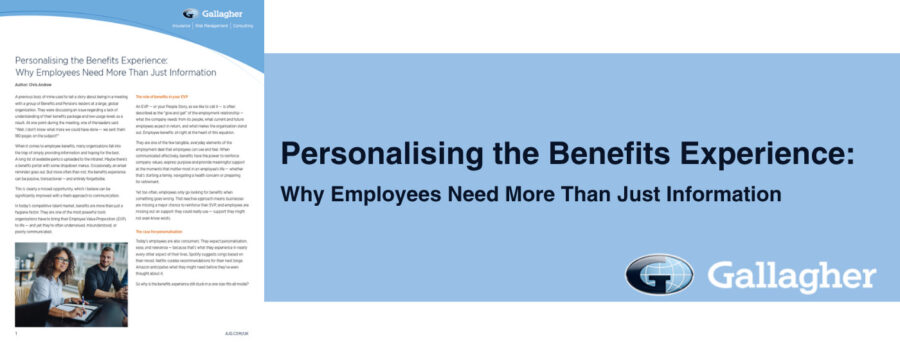 Personalising the Benefits Experience: Why Employees Need More Than Just Information