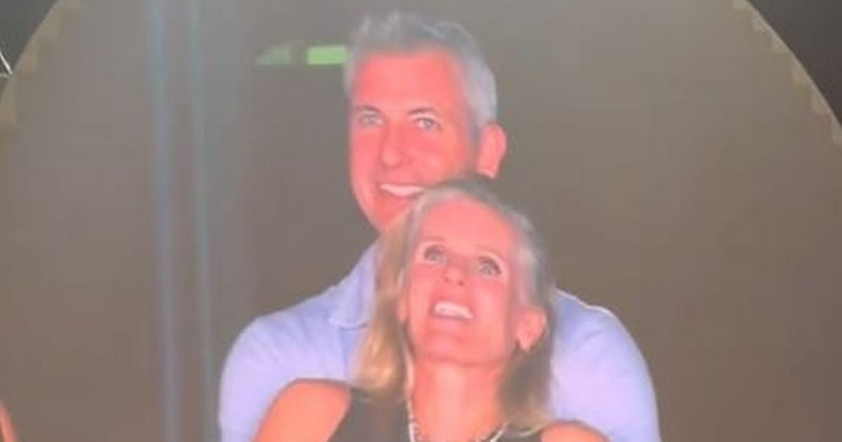 Andy Byron and Kristin Cabot are caught on camera embracing.