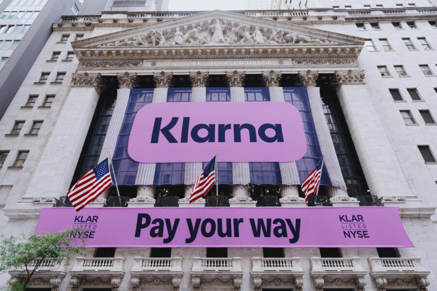 The Klarna logo and slogan 