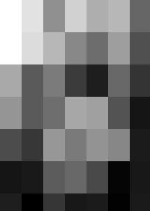 A black and white photo of a woman with long hair in Human Resources.