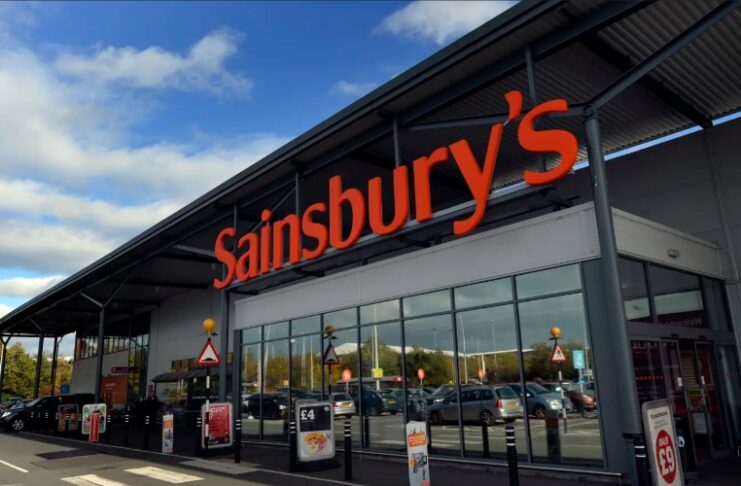 The front of a Sainsbury's store.