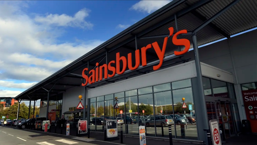 The front of a Sainsbury's store.