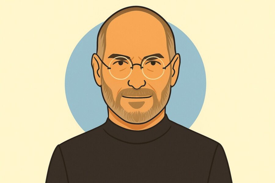A rendering of Steve Jobs.