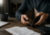 Unpaid wage claims ‘hit eight-year high’ as business failures rise A person holds an empty wallet.
