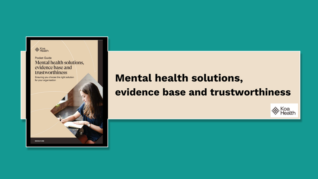 Koa Health - Mental Health Solutions, evidence base and trustworthiness