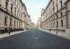 Civil service attendance row raises questions over remote work oversight Government buildings in London.
