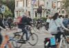 Habits for health: small changes that lead to bigger gains A blurred image of people cycling along a street.