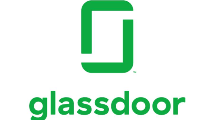 Green Glassdoor logo with a stylized 