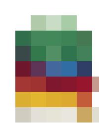 Four different colored hard hats stacked on top of each other, symbolizing the importance of safety in Human Resources.