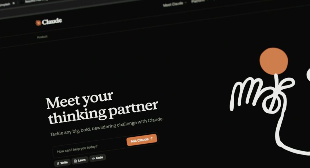 A screen showing the Claude chatbot.