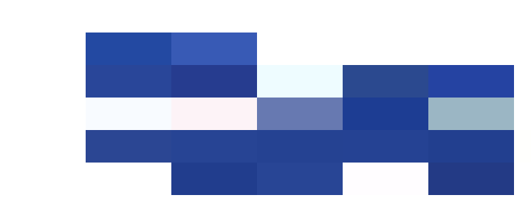 A jigsaw puzzle with blue pieces forms the word 