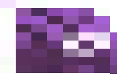 A wavy purple flag featuring the word 