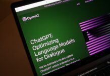 Employees ‘fear AI job impact’ as HR leaders underestimate concerns A comptuer screen displaying the website of ChatGPT maker OpenAI.
