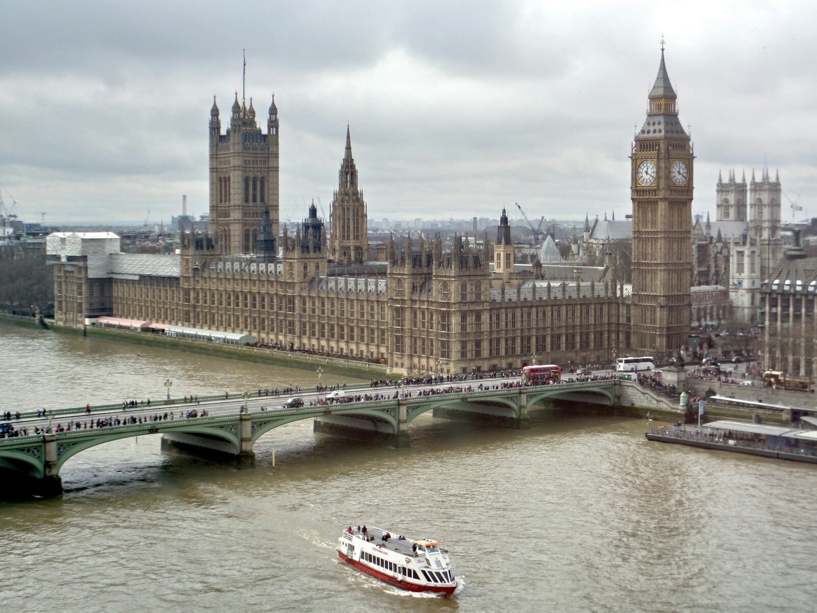 A view of the UK parliament.